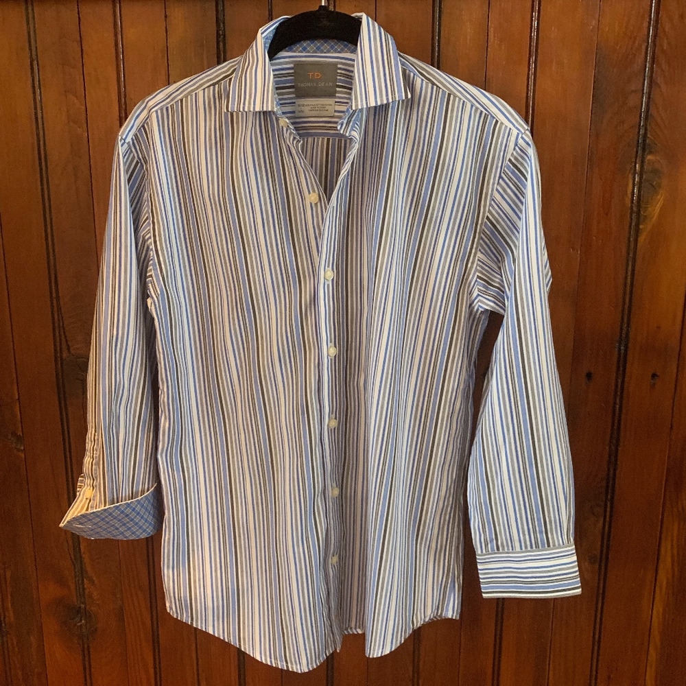 Thomas Dean Boys 10/12 Dress Shirt
